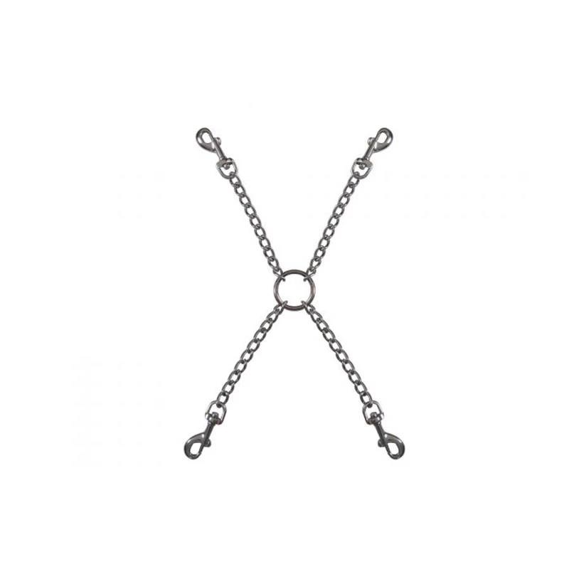 Bondage Chain Cross Met Karabijnhaken
