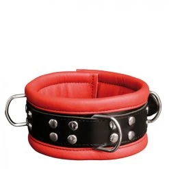 Leather Collar 6,5 Cm – Red