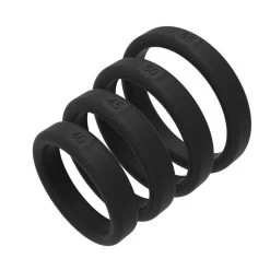 BRUTUS ā Flat Slick Silicone Cock Ring