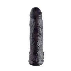 12 Inch Dildo Met Ballen Black