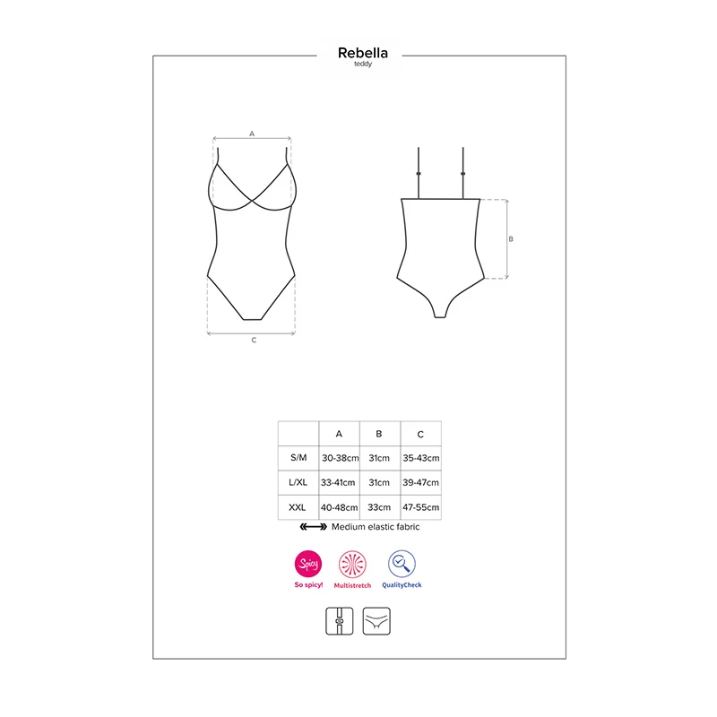 Obsessive – Redella Kruisloze Teddy - Afbeelding 5