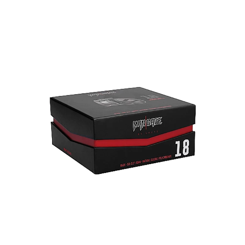 Model 18 Chastity 3.5″ Sil Cage Ballsplitter Black - Afbeelding 4