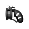 Model 18 Chastity 3.5″ Sil Cage Ballsplitter Black