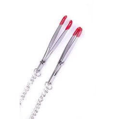 Tweezer Nipple Chains With Clamps